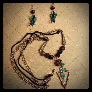 Matching earrings & necklace